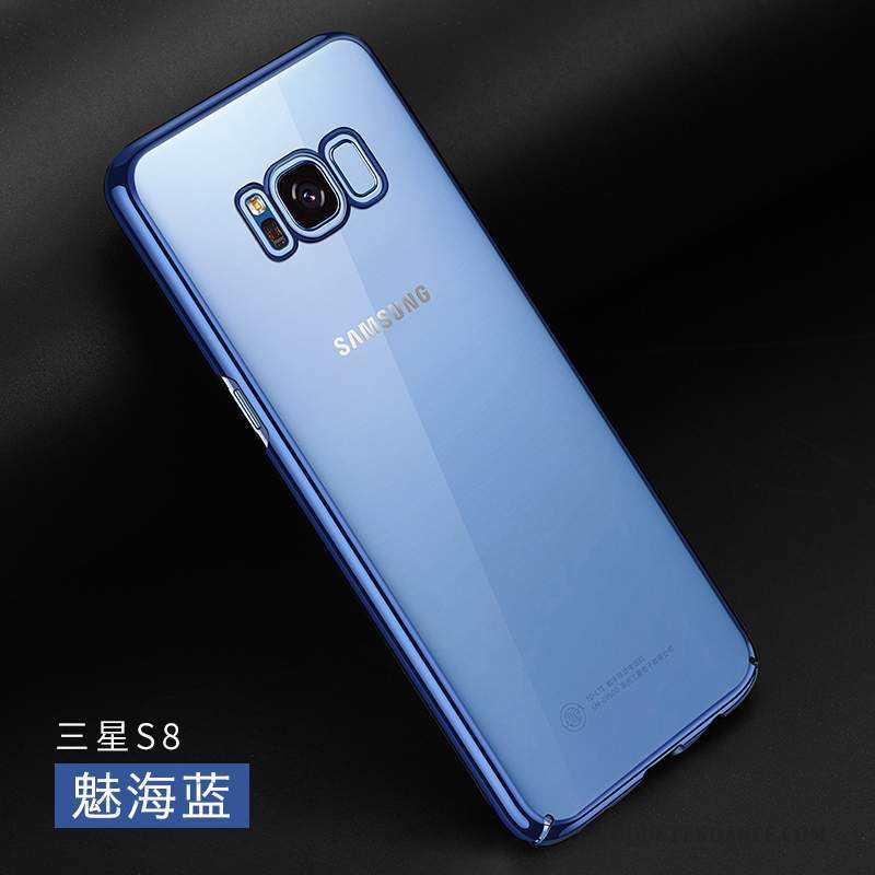 Samsung Galaxy S8 Coque Protection Noir Difficile Tout Compris Transparent