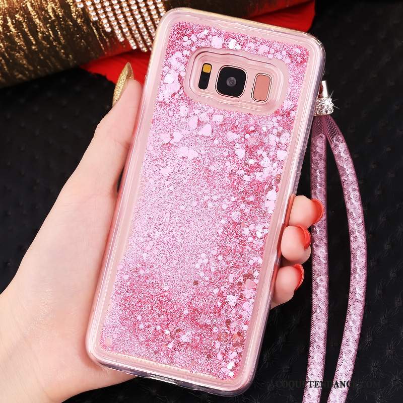 Samsung Galaxy S8 Coque Quicksand Ornements Suspendus Étui Incassable Protection