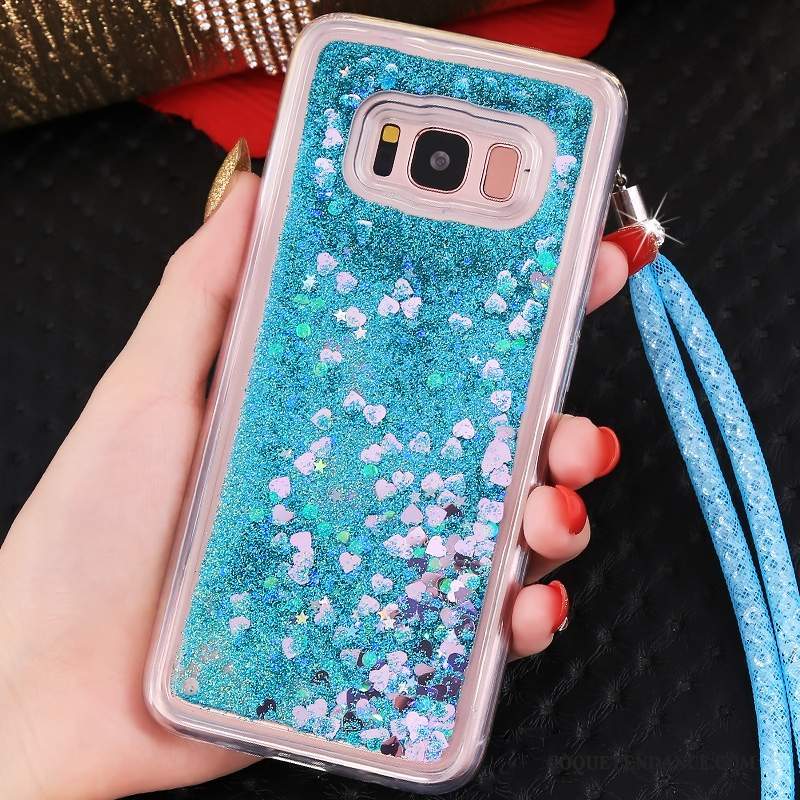 Samsung Galaxy S8 Coque Quicksand Ornements Suspendus Étui Incassable Protection