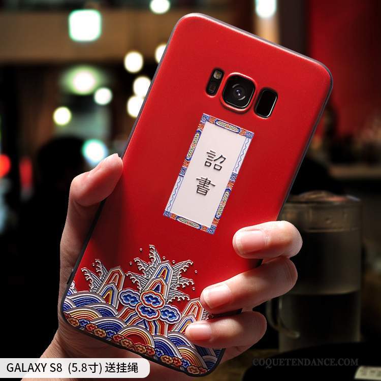 Samsung Galaxy S8+ Coque Rouge Protection Incassable Tendance De Téléphone