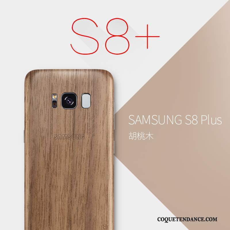Samsung Galaxy S8+ Coque Sac Étui De Téléphone Très Mince Bois Massif