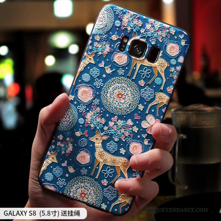 Samsung Galaxy S8 Coque Tout Compris Bleu Marin Personnalité De Téléphone Incassable