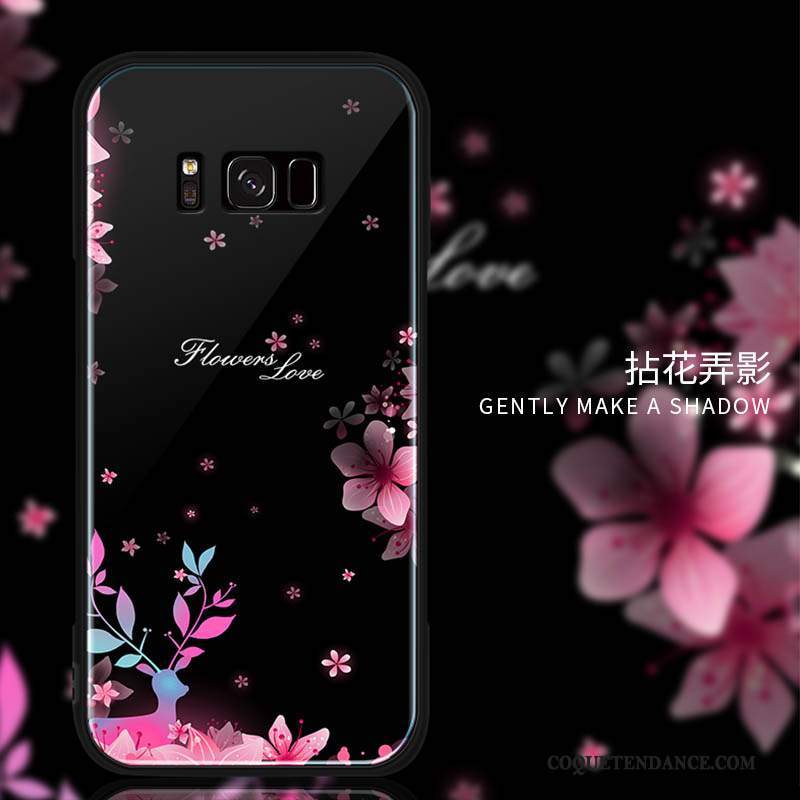 Samsung Galaxy S8 Coque Tout Compris Créatif Rose Verre De Téléphone
