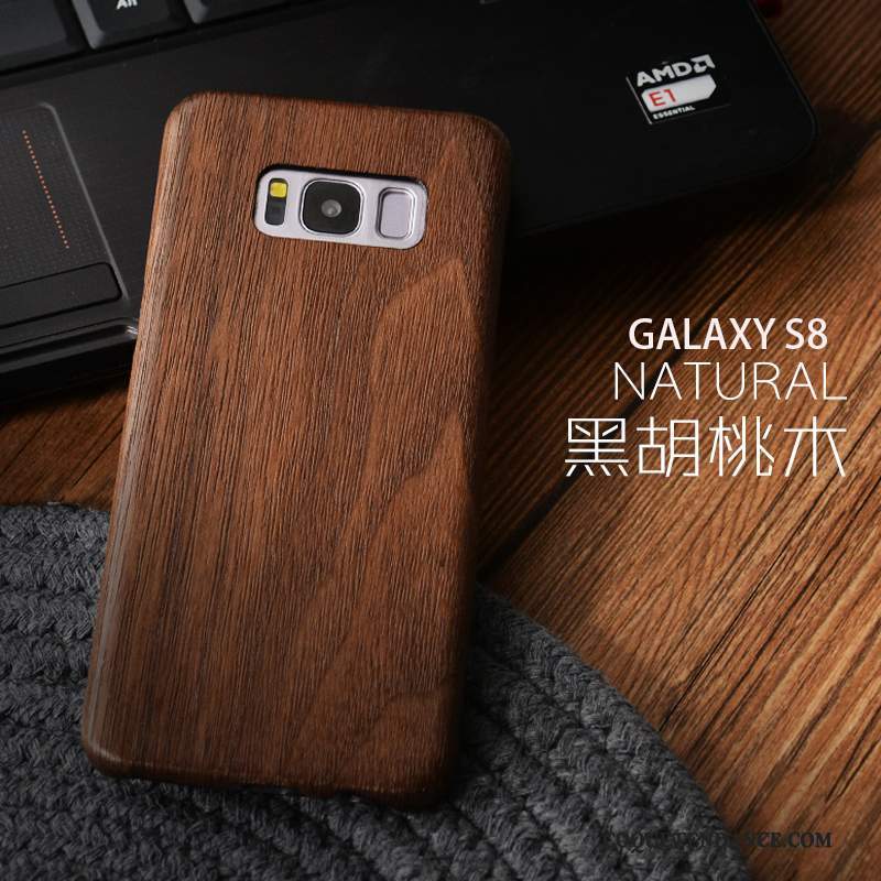 Samsung Galaxy S8 Coque Étui Cadeau Bois Bois Massif De Téléphone