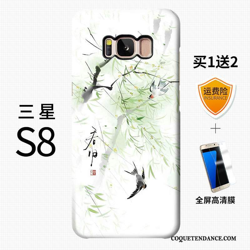Samsung Galaxy S8+ Coque Étui Personnalité Style Chinois Multicolore Difficile