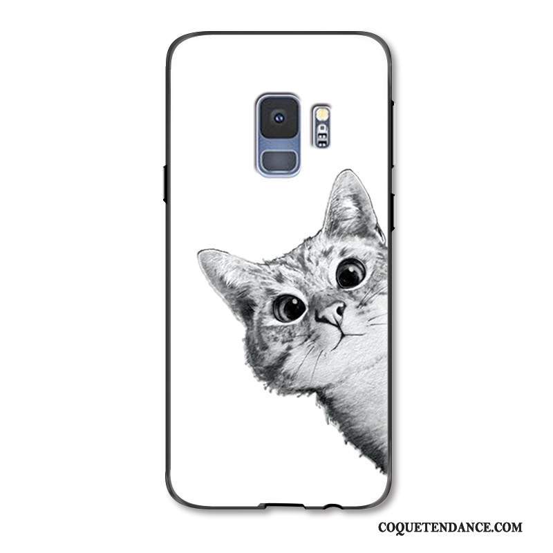 Samsung Galaxy S9+ Coque Chat Peinture Étui Charmant De Téléphone