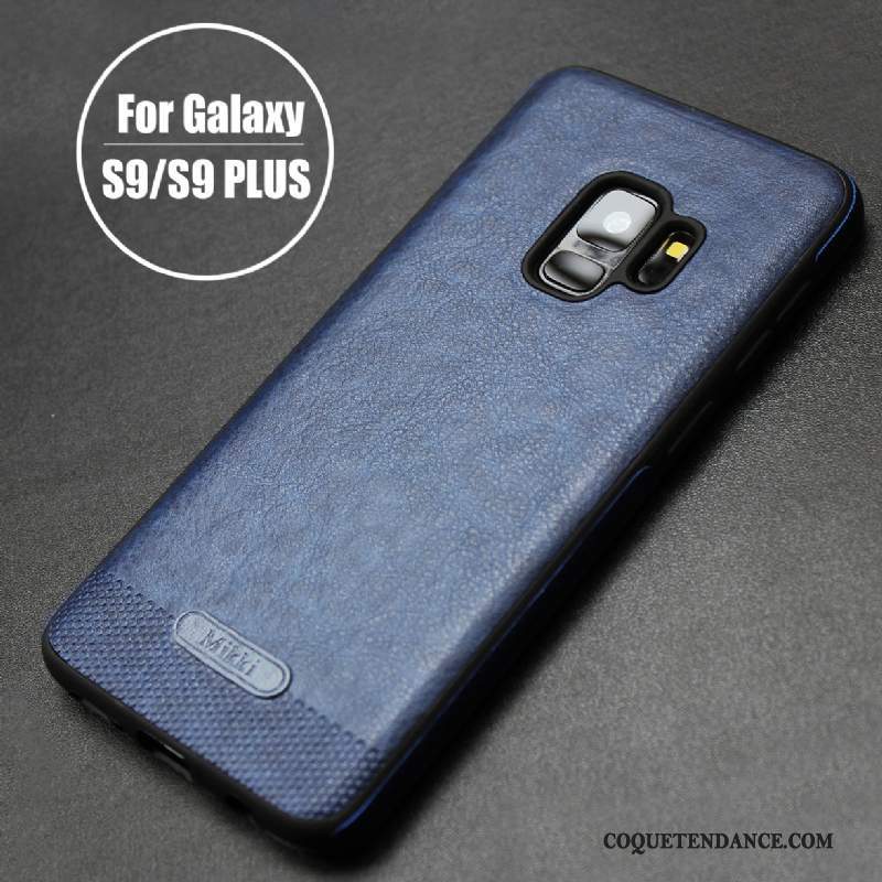 Samsung Galaxy S9 Coque Cuir Mode Fluide Doux Marron Business