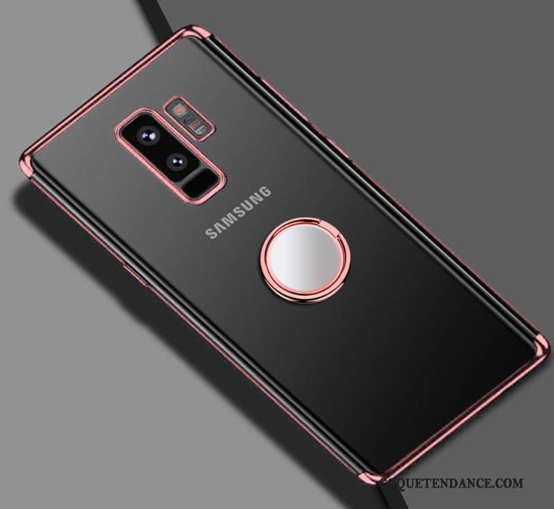 Samsung Galaxy S9+ Coque De Téléphone Magnétisme Rouge Brillant Étui
