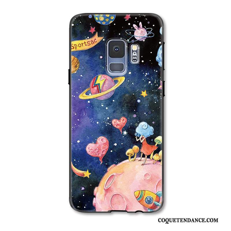 Samsung Galaxy S9 Coque Dessin Animé Multicolore Étui Tendance Gaufrage
