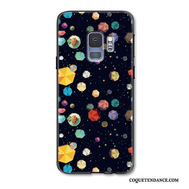 Samsung Galaxy S9 Coque Dessin Animé Multicolore Étui Tendance Gaufrage