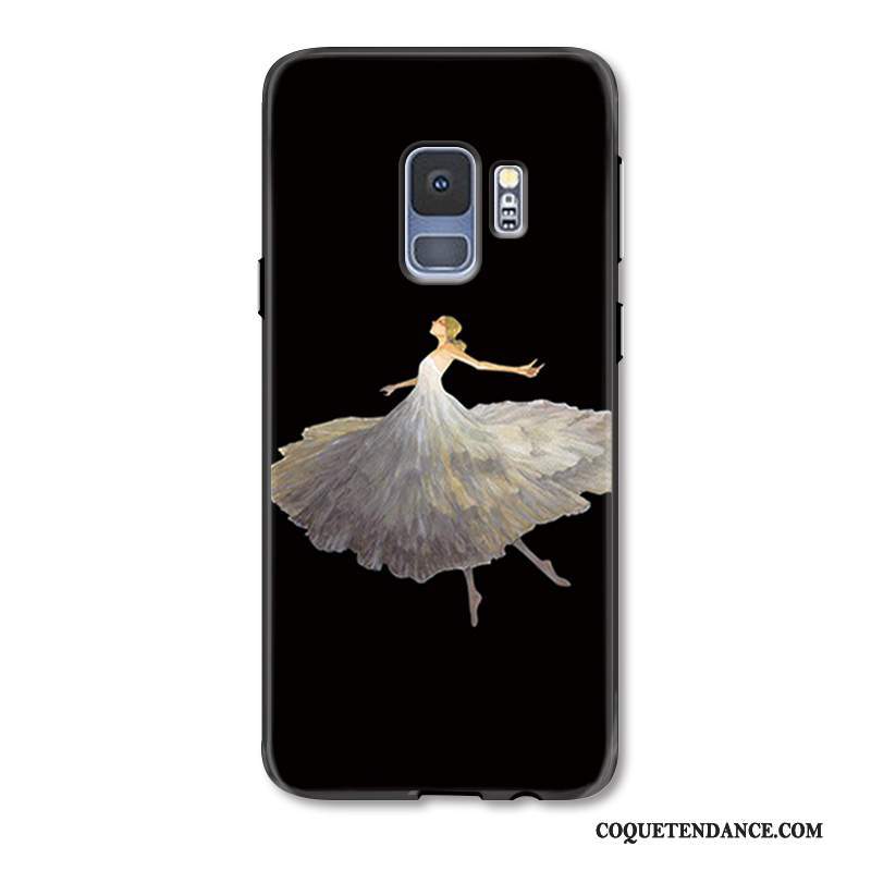 Samsung Galaxy S9 Coque Dessin Animé Nouveau Incassable Créatif Noir