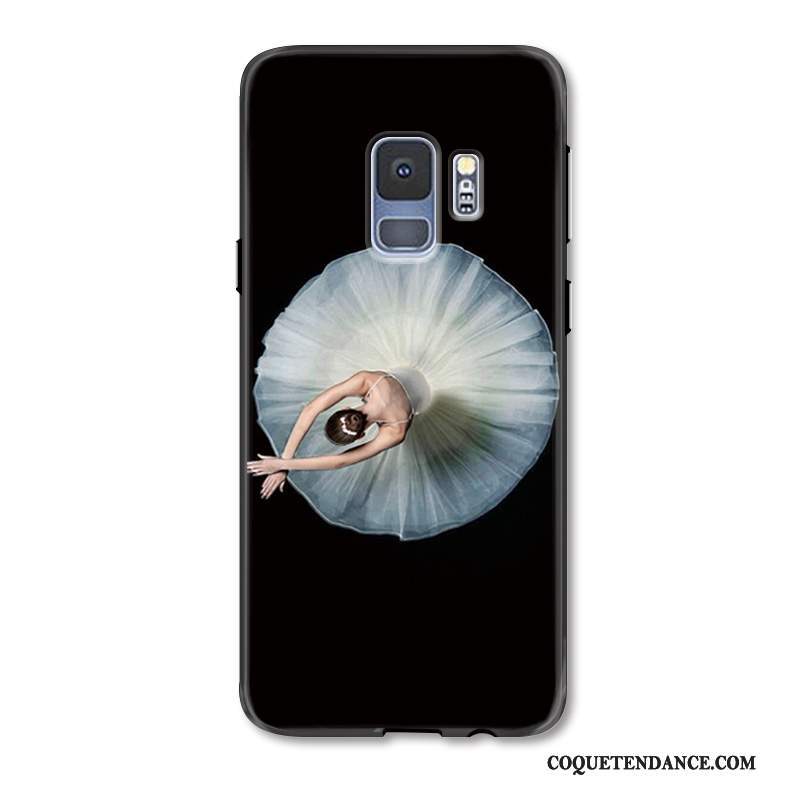 Samsung Galaxy S9 Coque Délavé En Daim De Téléphone Ballet Créatif Incassable