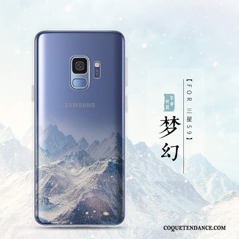 Samsung Galaxy S9 Coque Fluide Doux Silicone Violet Étui De Téléphone