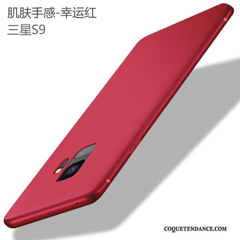 Samsung Galaxy S9 Coque Incassable Rouge Fluide Doux Tout Compris Étui