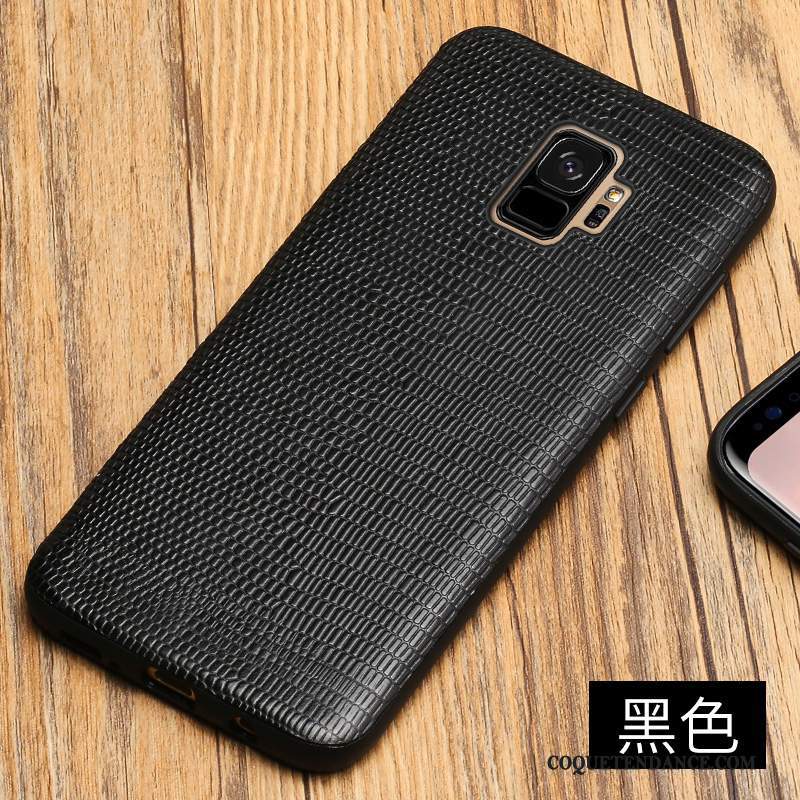 Samsung Galaxy S9+ Coque Silicone De Téléphone Tout Compris Noir Personnalité