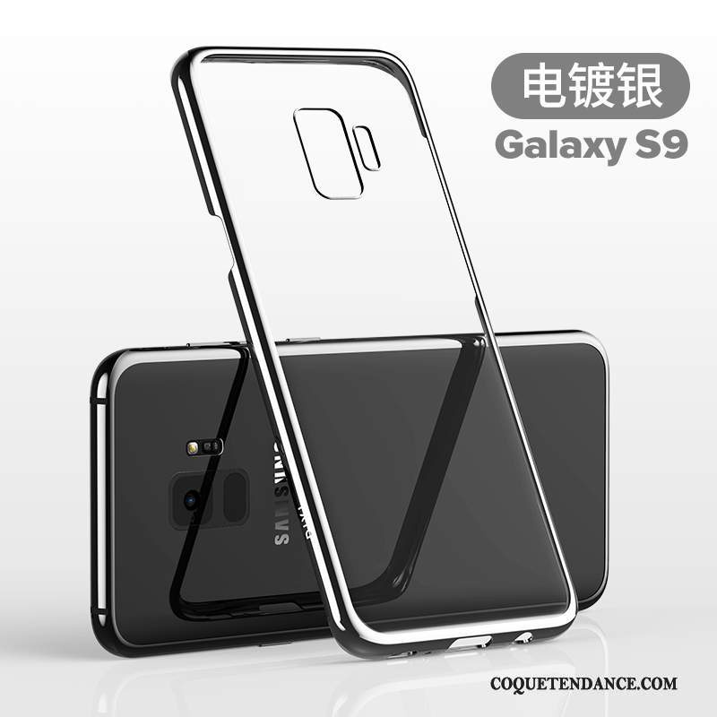 Samsung Galaxy S9 Coque Silicone De Téléphone Étui Transparent Violet