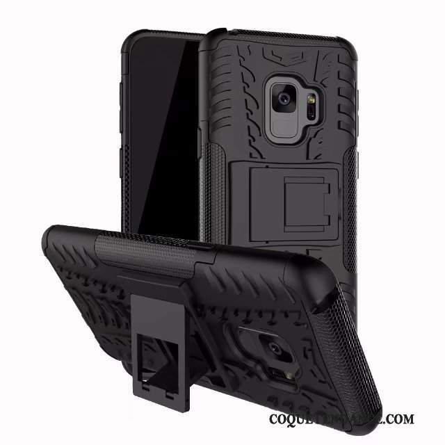 Samsung Galaxy S9 Coque Support Modèle Fleurie Incassable Protection