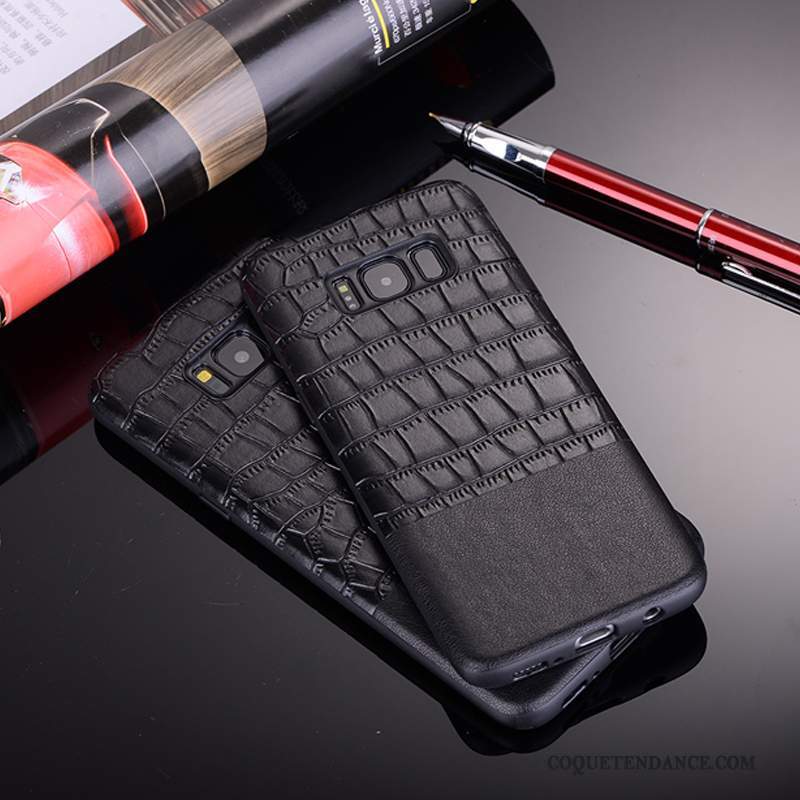 Samsung Galaxy S9+ Coque Tendance Incassable Crocodile Tout Compris Cuir