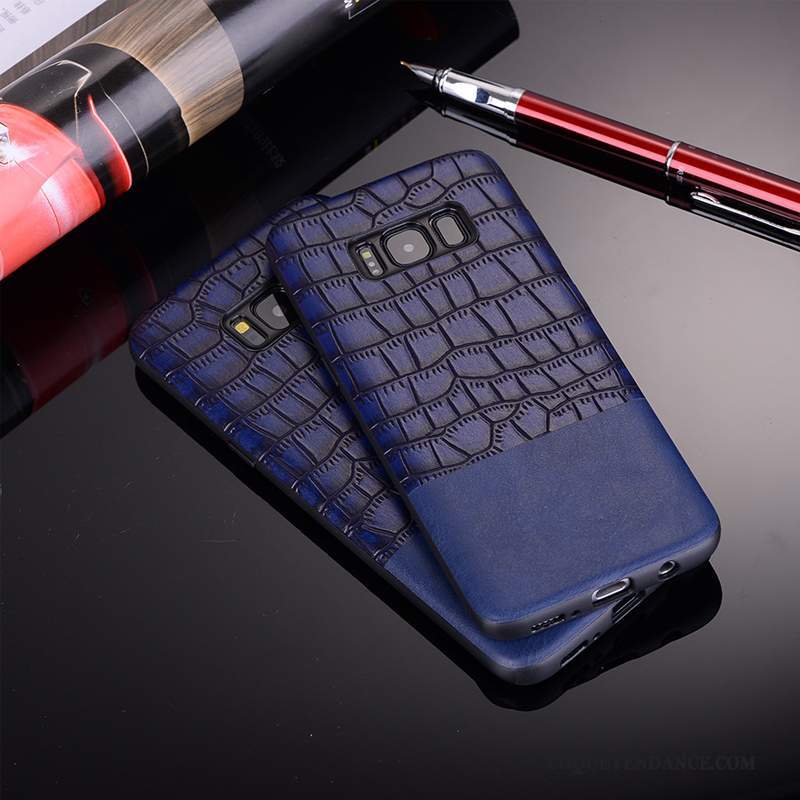 Samsung Galaxy S9+ Coque Tendance Incassable Crocodile Tout Compris Cuir