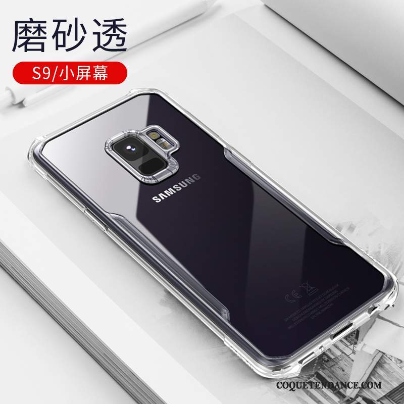 Samsung Galaxy S9 Coque Tout Compris Transparent Ballon Noir