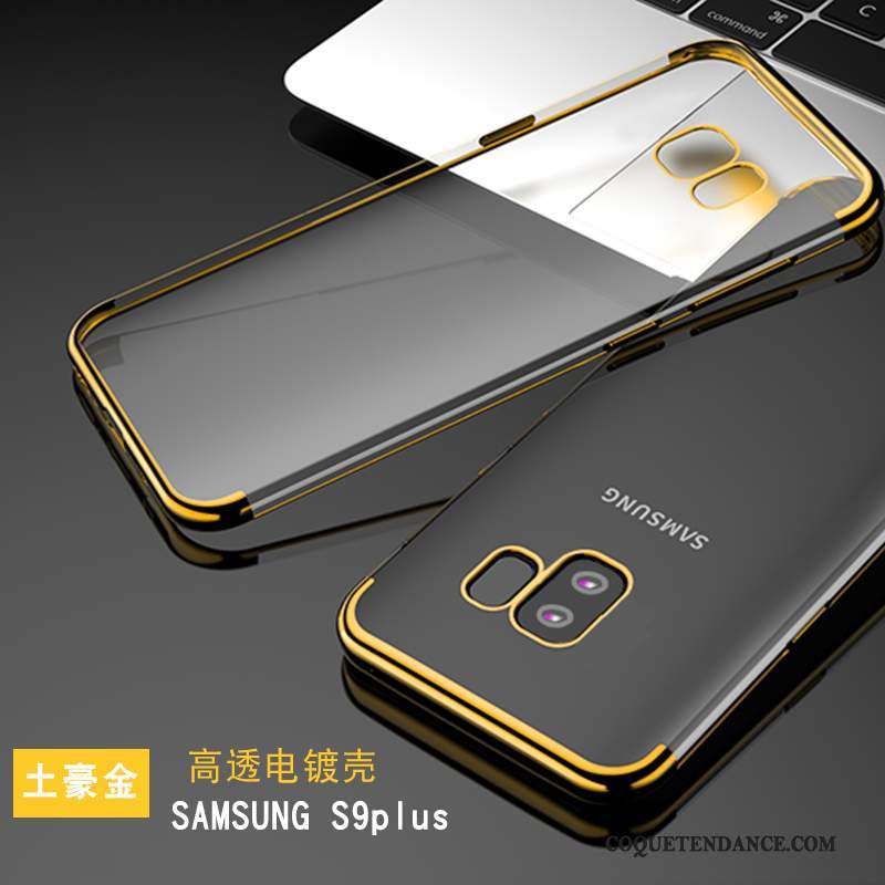 Samsung Galaxy S9+ Coque Très Mince Transparent Rose Personnalité