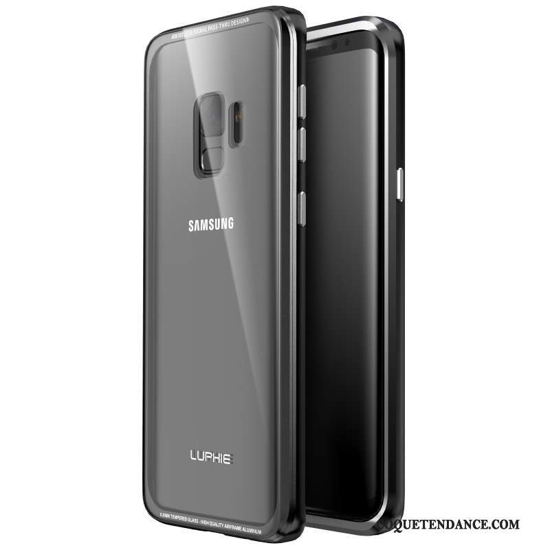 Samsung Galaxy S9 Coque Verre Trempé De Téléphone Métal Étui Protection