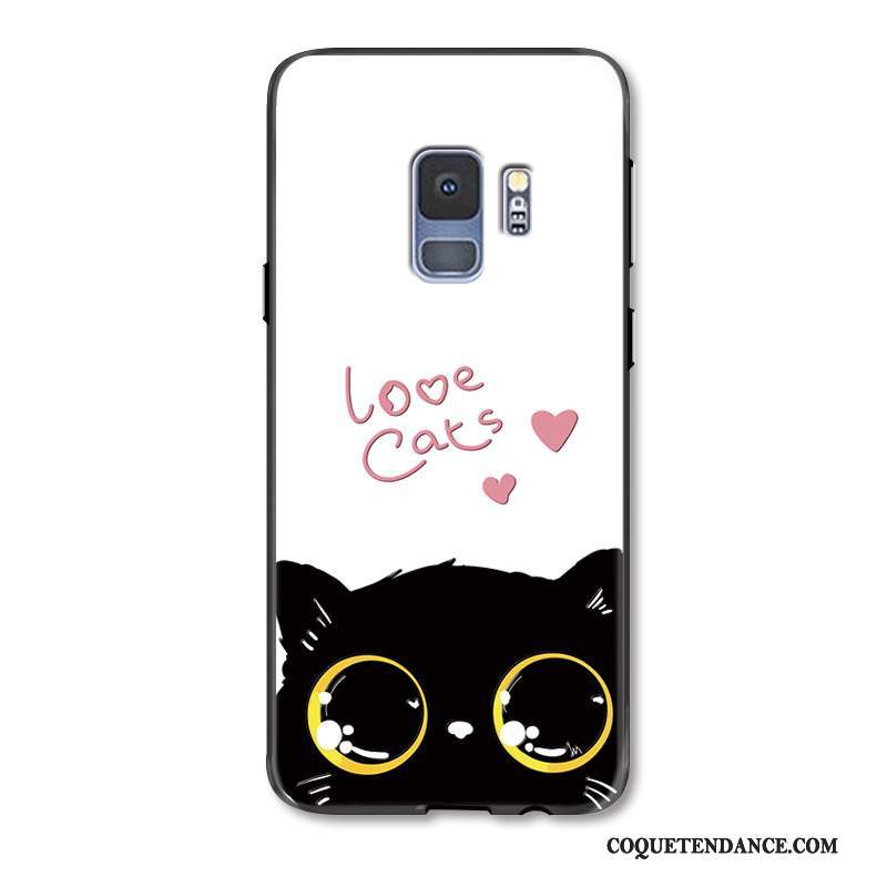 Samsung Galaxy S9 Coque Étui Dessin Animé Amoureux Tendance Chat