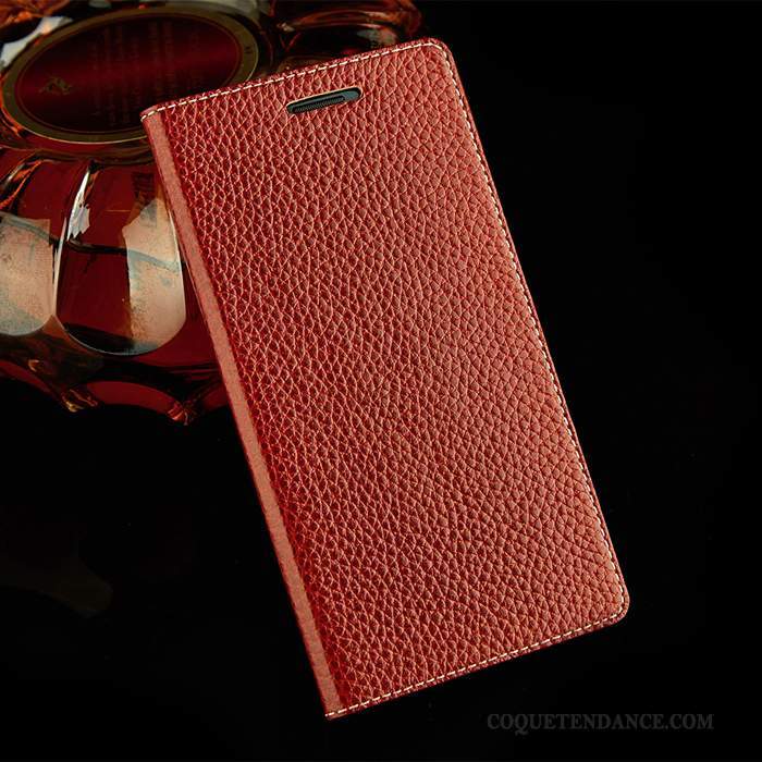 Samsung Galaxy S9 Coque Étui Rouge Protection Cuir Véritable Housse