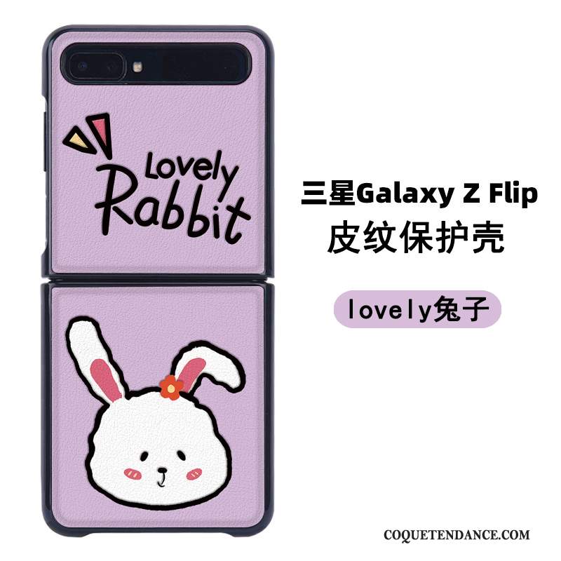 Samsung Z Flip Coque De Téléphone Cuir Étui Modèle Fleurie Plier