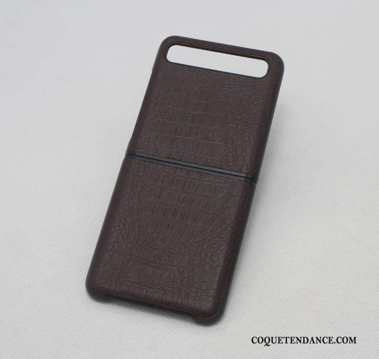 Samsung Z Flip Coque Tout Compris Étui En Cuir De Téléphone Protection Incassable