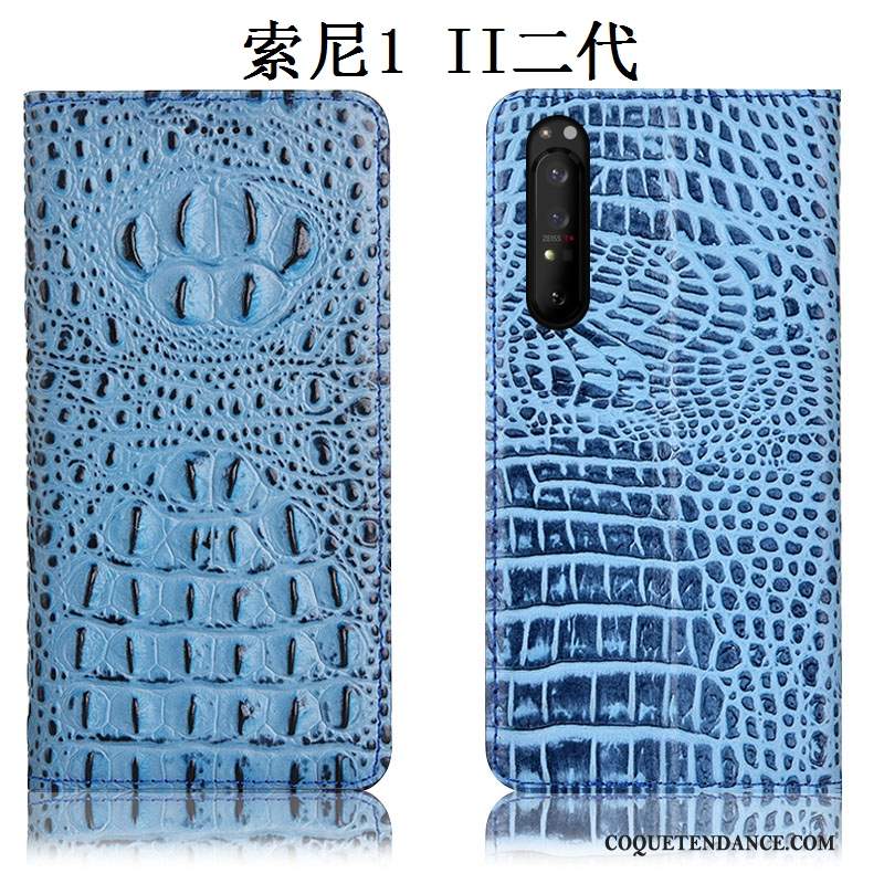 Sony Xperia 1 Ii Coque Incassable Bleu Étui Housse Protection