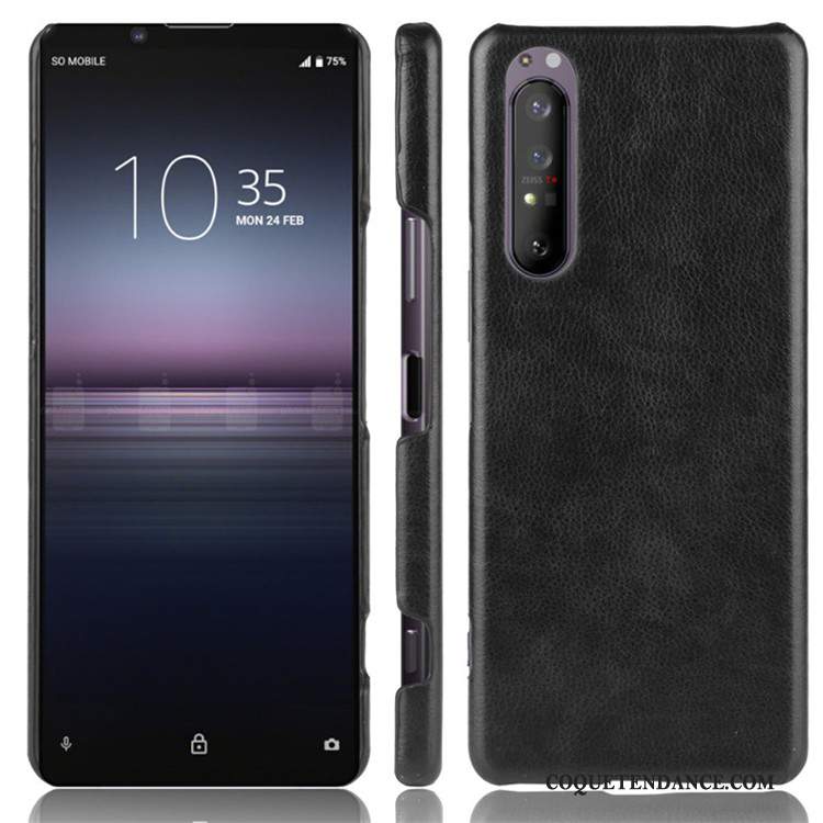 Sony Xperia 1 Ii Coque Modèle Fleurie Difficile Tendance Cuir