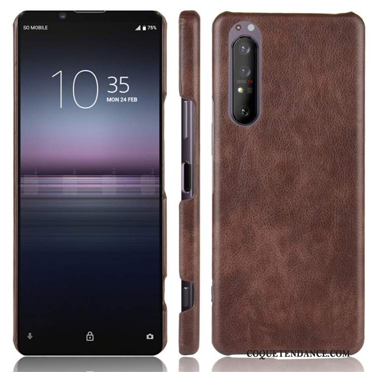 Sony Xperia 1 Ii Coque Modèle Fleurie Difficile Tendance Cuir