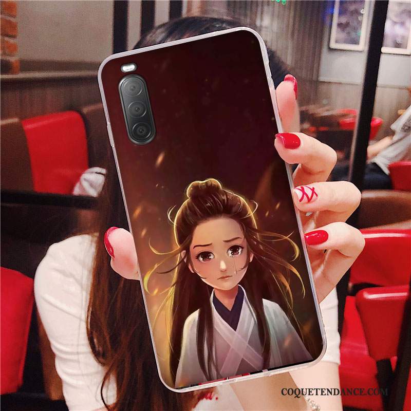 Sony Xperia 10 Ii Coque Étui Incassable Protection Silicone Dessin Animé