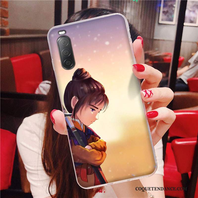 Sony Xperia 10 Ii Coque Étui Incassable Protection Silicone Dessin Animé