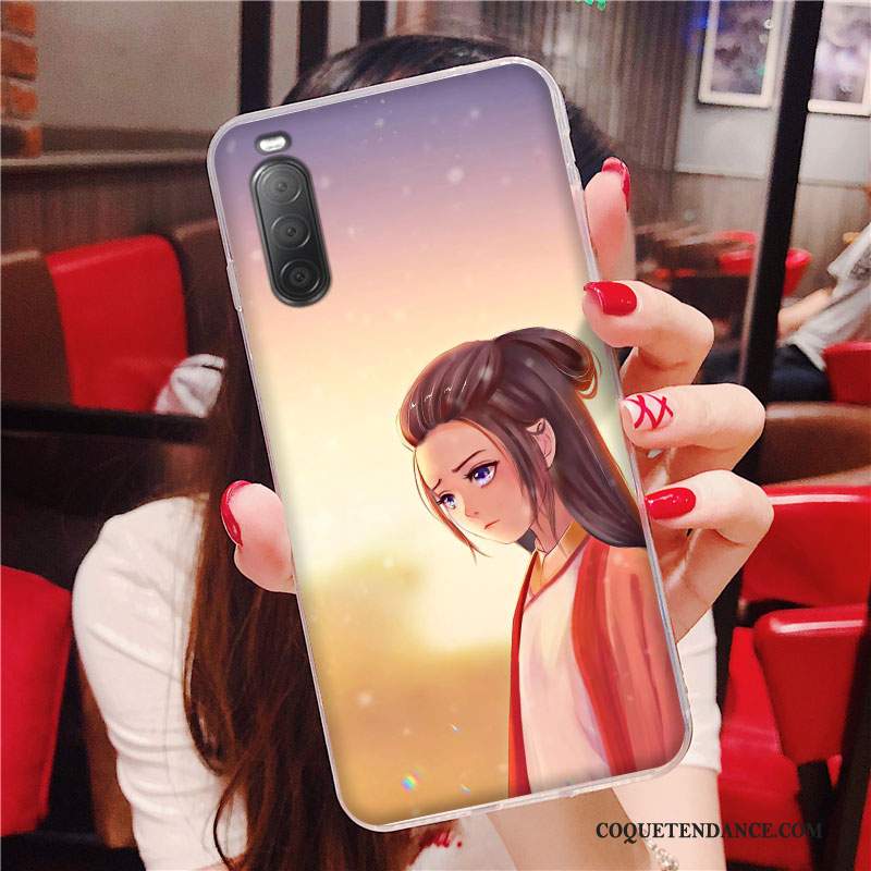 Sony Xperia 10 Ii Coque Étui Incassable Protection Silicone Dessin Animé