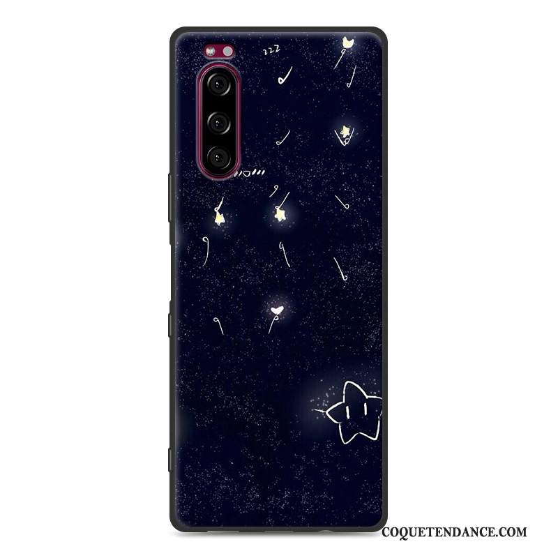 Sony Xperia 5 Coque Tout Compris Noir Étui Protection Fluide Doux