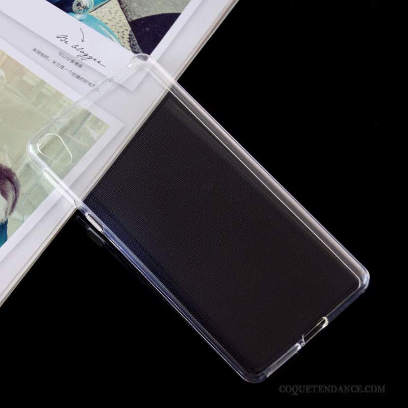 Sony Xperia E5 Coque De Téléphone Bleu Antidérapant Fluide Doux Transparent