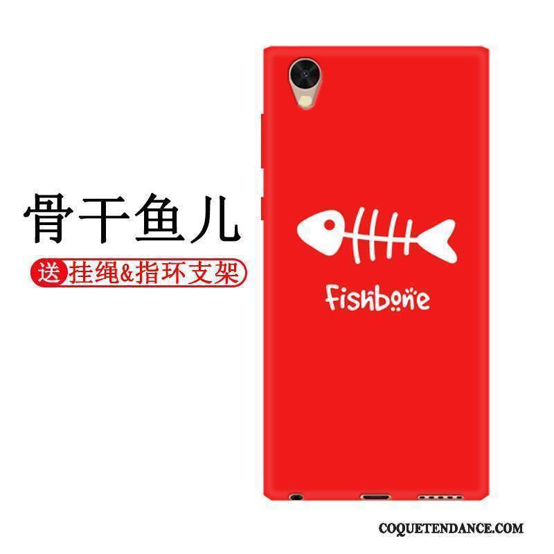 Sony Xperia L1 Coque Rouge De Téléphone Fluide Doux Tout Compris Protection