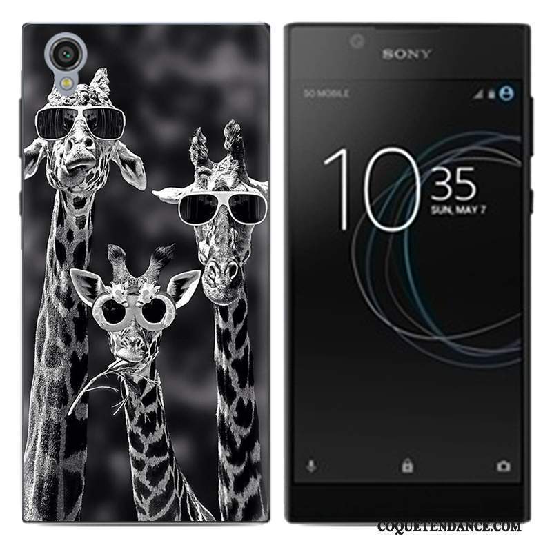 Sony Xperia L1 Coque Très Mince Blanc Tendance De Téléphone Pu