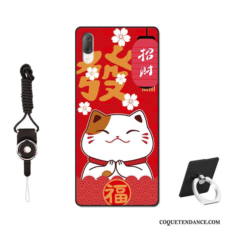 Sony Xperia L3 Coque Peinture Étui Incassable Rouge