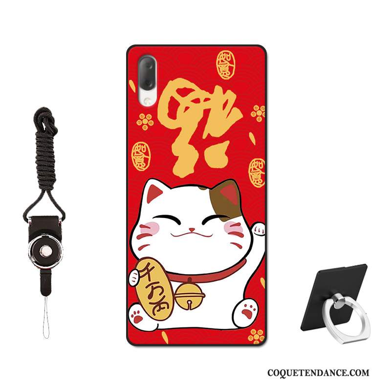 Sony Xperia L3 Coque Peinture Étui Incassable Rouge