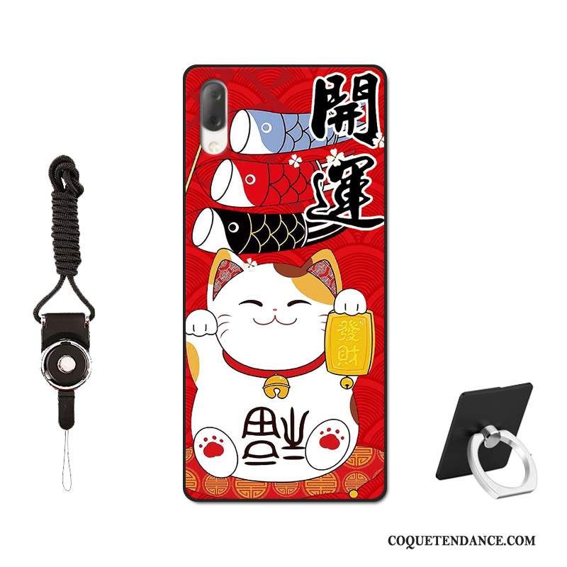 Sony Xperia L3 Coque Peinture Étui Incassable Rouge