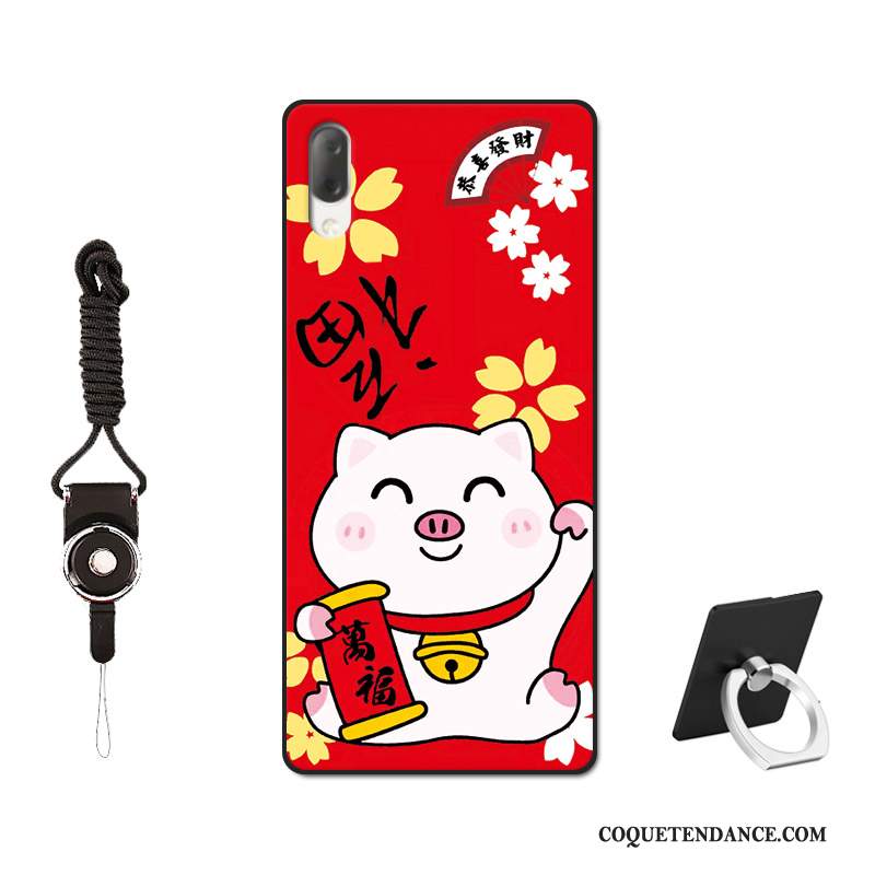 Sony Xperia L3 Coque Peinture Étui Incassable Rouge