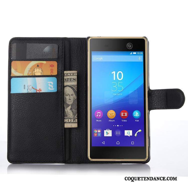 Sony Xperia M5 Dual Coque Étui Étui En Cuir De Téléphone Protection