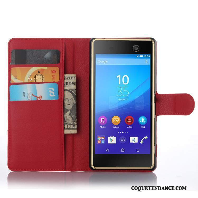 Sony Xperia M5 Dual Coque Étui Étui En Cuir De Téléphone Protection