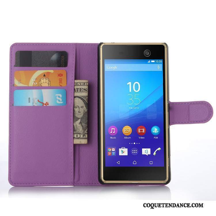 Sony Xperia M5 Dual Coque Étui Étui En Cuir De Téléphone Protection