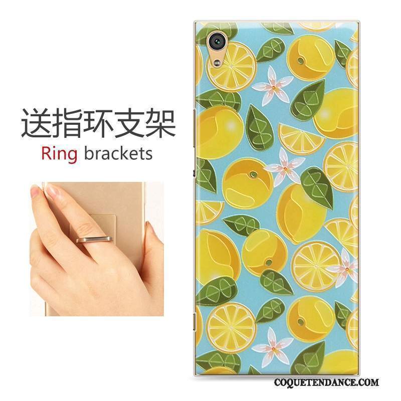 Sony Xperia Xa1 Coque De Téléphone Dessin Animé Tendance Jaune Étui