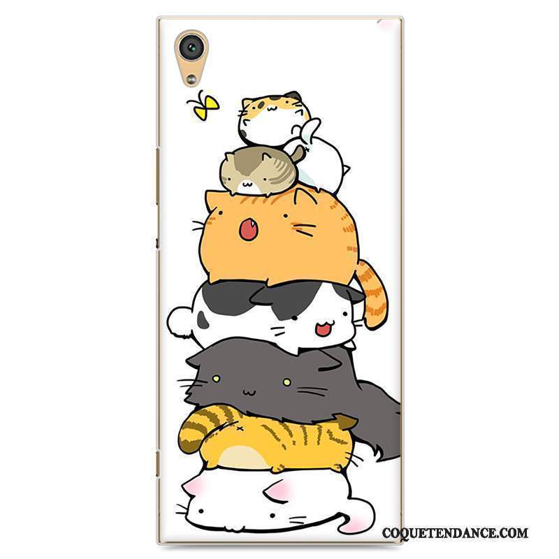 Sony Xperia Xa1 Coque Dessin Animé Protection Étui Rouge