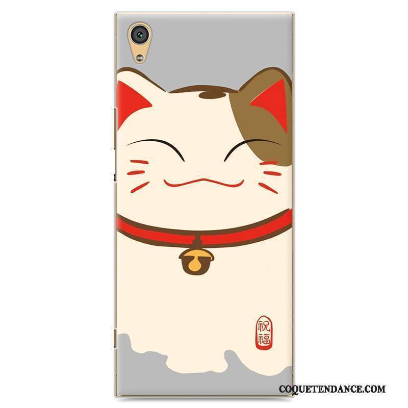 Sony Xperia Xa1 Coque Dessin Animé Protection Étui Rouge